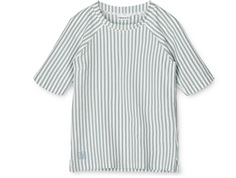 Liewood sea blue/white striped swim shirt Noah UPF40+